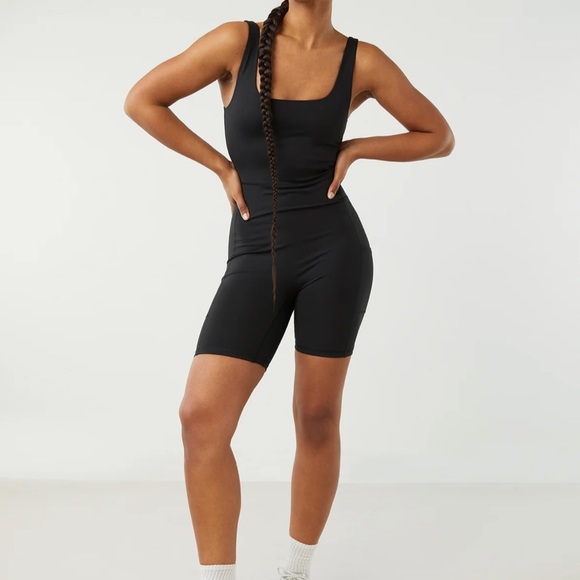 OAK + FORT Pants - Fitted Romper with Pockets